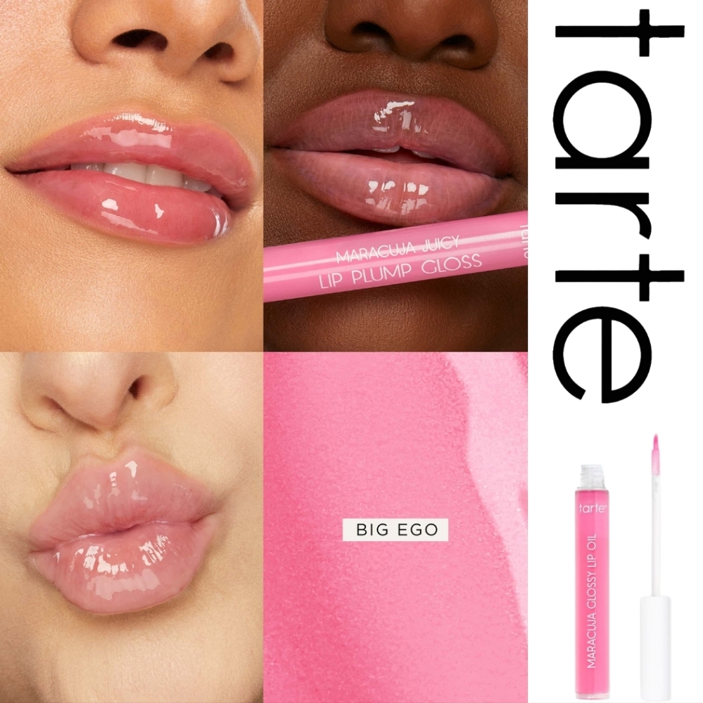 TARTE 🩷 Maracuja Juicy Lip Plump Gloss - BIG EGO
